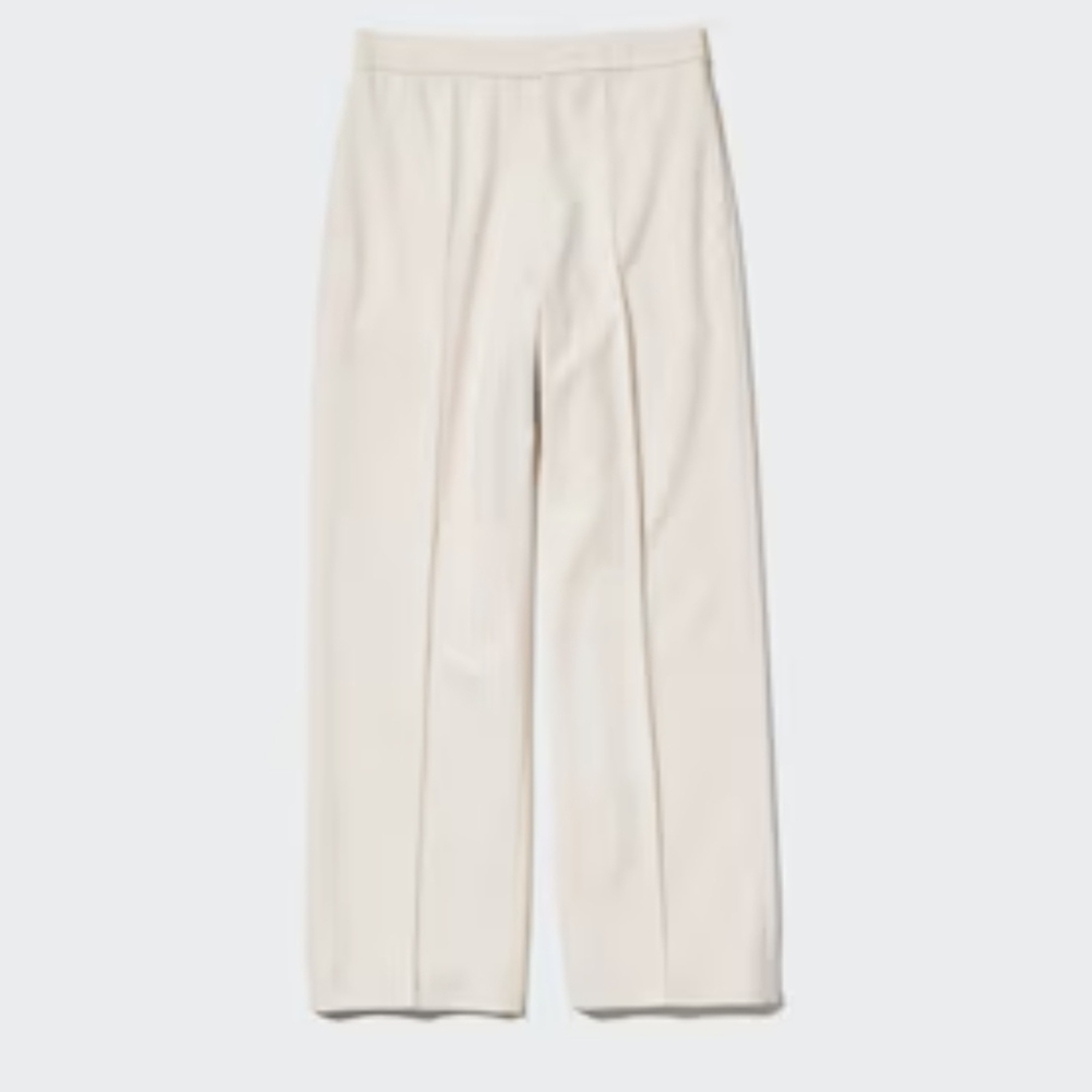 UNIQLO NWT Easy Wide Straight Pants in Off White
